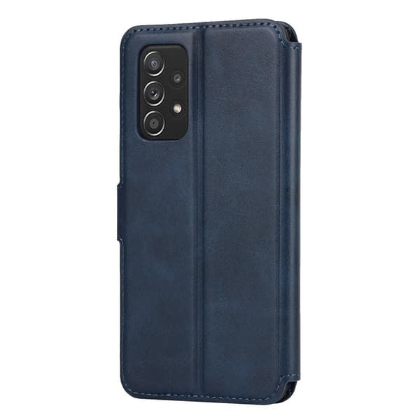 SKALO Samsung A53 5G Premium Cut Lompakkokotelo - Sininen