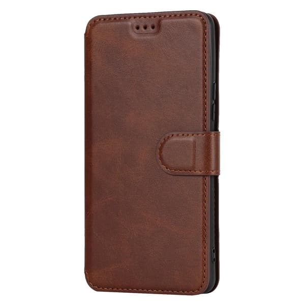 SKALO Samsung A53 5G Premium Cut Flip Cover - Mørkebrun
