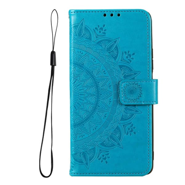 SKALO Samsung A53 5G Mandala Flip Cover - Blå