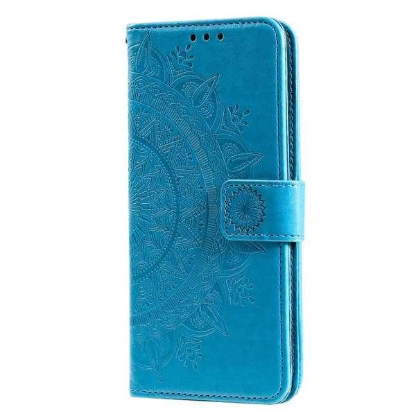 SKALO Samsung A33 5G Mandala Flip Cover - Blå