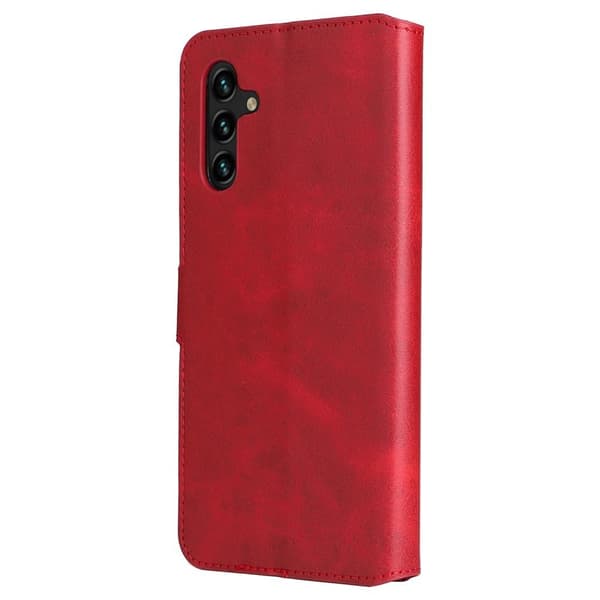 SKALO Samsung A13 5G Classic Lompakkokotelo - Punainen