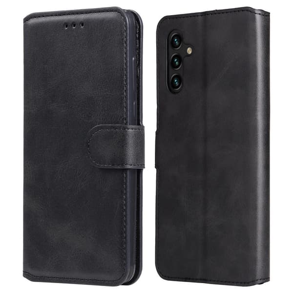 SKALO Samsung A13 5G Classic Lompakkokotelo - Musta