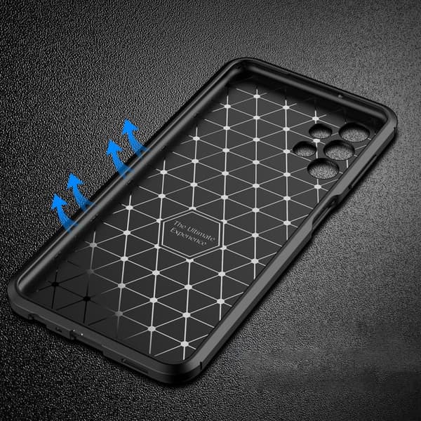 SKALO Samsung A13 4G Carbon Fiber TPU cover - Blå