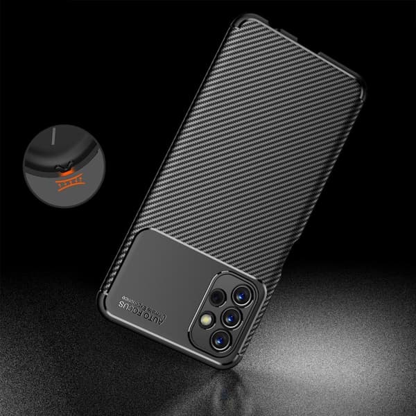 SKALO Samsung A13 4G Carbon Fiber TPU cover - Blå