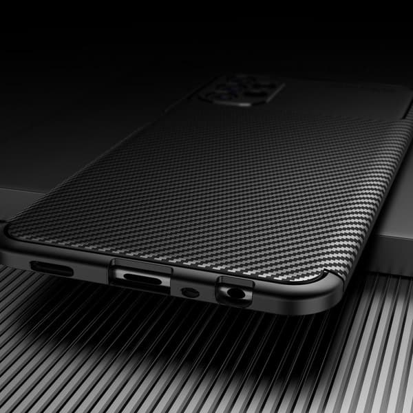 SKALO Samsung A13 4G Carbon Fiber TPU cover - Blå