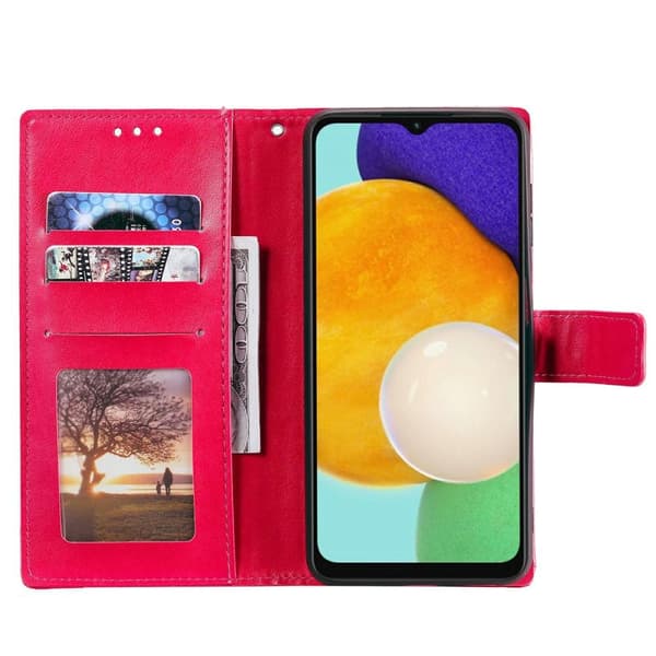 SKALO Samsung A13 5G Mandala Flip Cover - Cerise