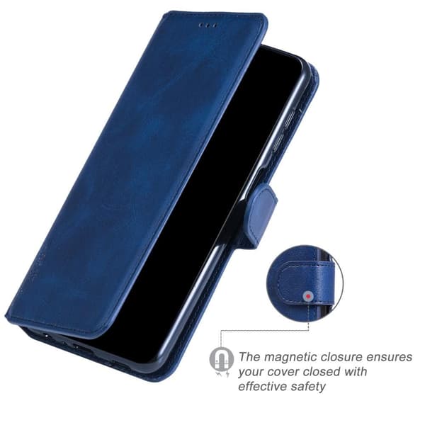 SKALO Samsung A33 5G Klassiskt Plånboksfodral - Blå