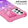 Miniatyrbillede 3 af 6: SKALO Samsung A33 5G Kvicksand Glitter Hjerter TPU Cover - Pink-Lilla