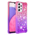 Miniatyrbillede 1 af 6: SKALO Samsung A33 5G Kvicksand Glitter Hjerter TPU Cover - Pink-Lilla
