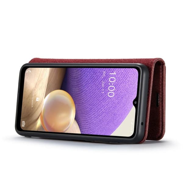 DG MING Samsung A33 5G 2-i-1 Magnet Pungetui - Rød