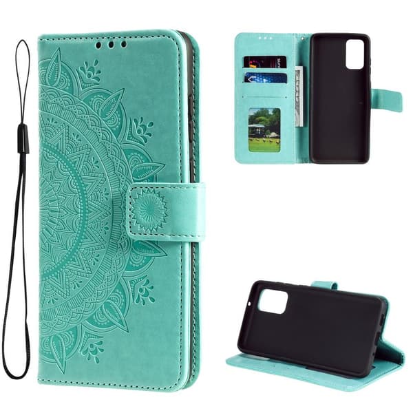 SKALO Samsung A33 5G Mandala Flip Cover - Turkis