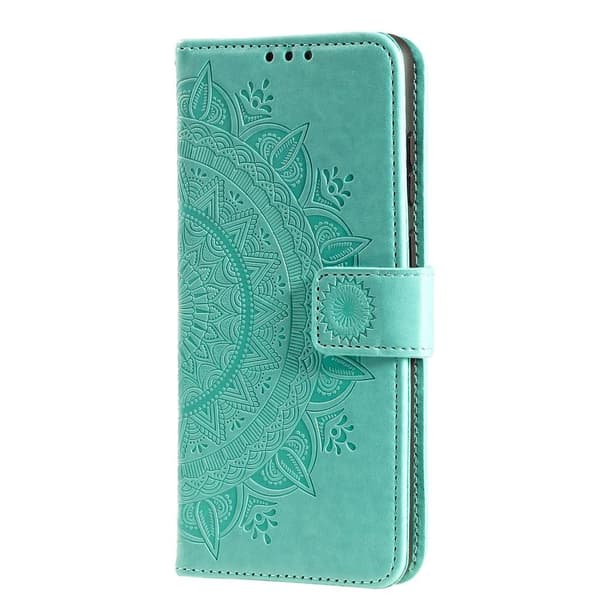 SKALO Samsung A33 5G Mandala Flip Cover - Turkis