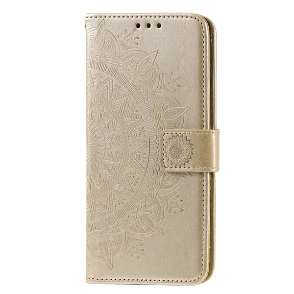 SKALO Samsung A33 5G Mandala Plånboksfodral - Guld