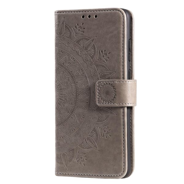 SKALO Samsung A33 5G Mandala Flip Cover - Grå