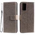 Miniatyrbillede 1 af 6: SKALO Samsung A33 5G Mandala Flip Cover - Grå