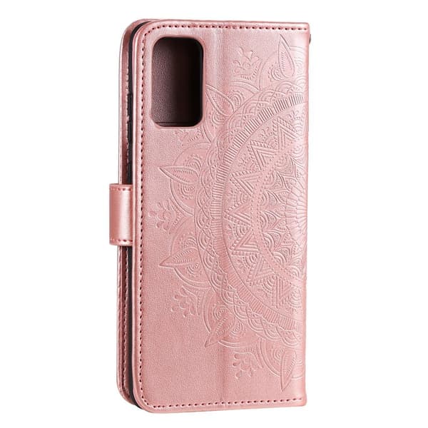 SKALO Samsung A33 5G Mandala Flip Cover - Rosa guld
