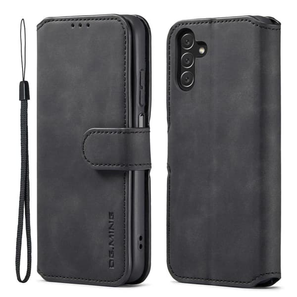 DG MING Samsung A13 5G Premium Cut Plånboksfodral - Svart