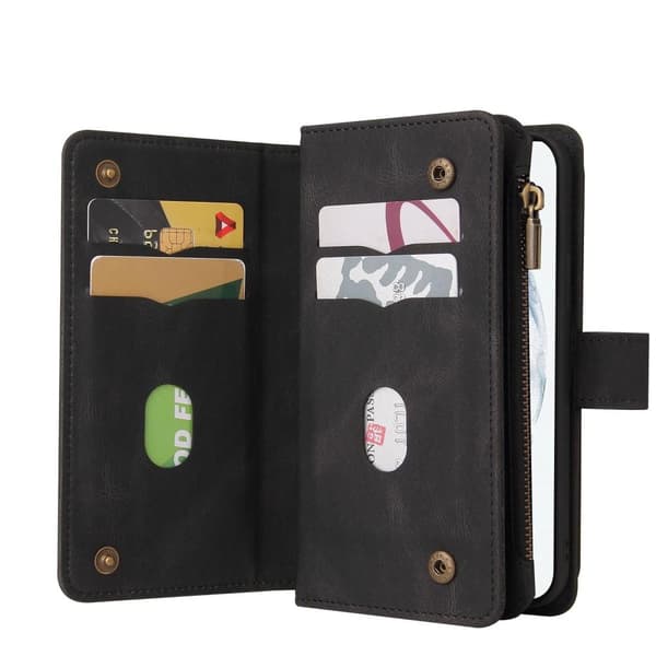 SKALO Samsung A13 5G Big Wallet 17-RUM Pungetui - Sort