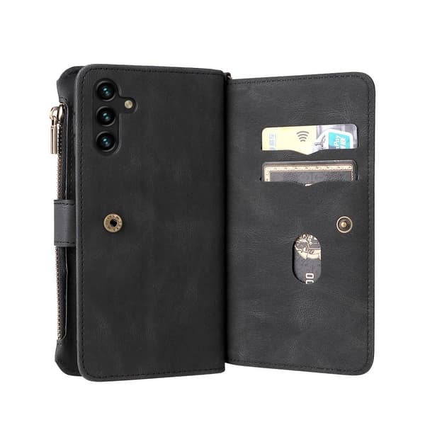 SKALO Samsung A13 5G Big Wallet 17-RUM Pungetui - Sort