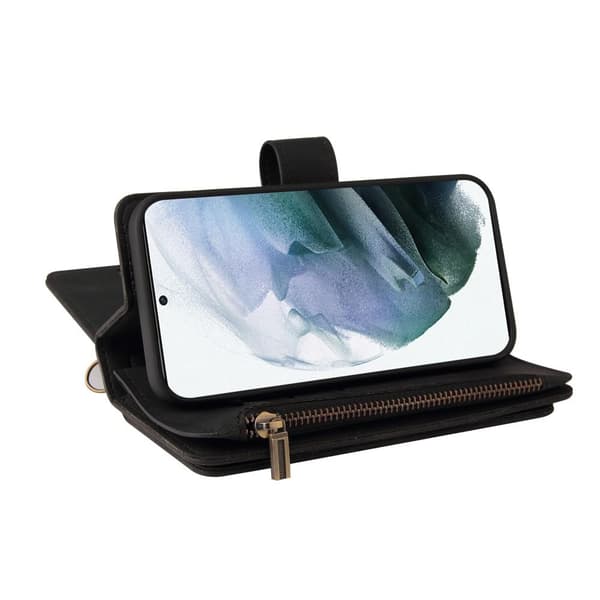 SKALO Samsung A13 5G Big Wallet 17-RUM Pungetui - Sort