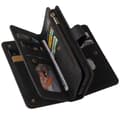 Miniatyrbillede 9 af 11: SKALO Samsung A13 5G Big Wallet 17-RUM Pungetui - Sort