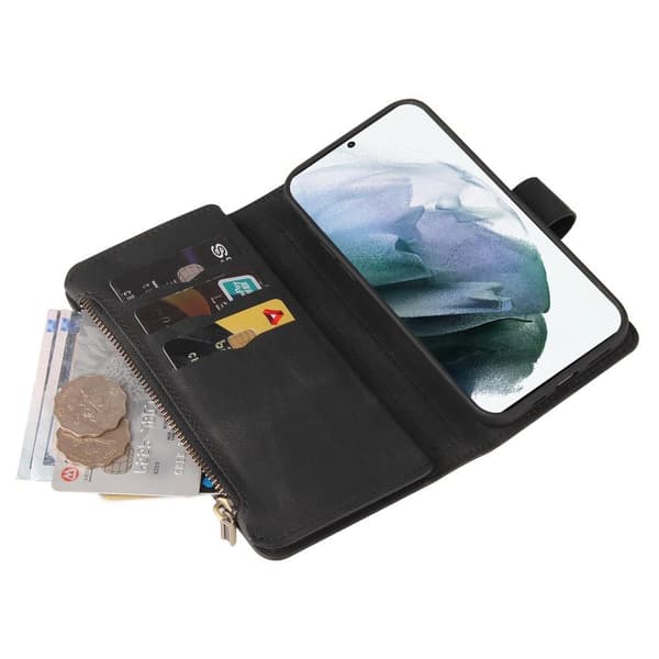 SKALO Samsung A13 5G Big Wallet 17-RUM Pungetui - Sort