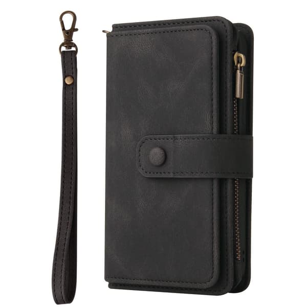 SKALO Samsung A13 5G Big Wallet 17-RUM Pungetui - Sort