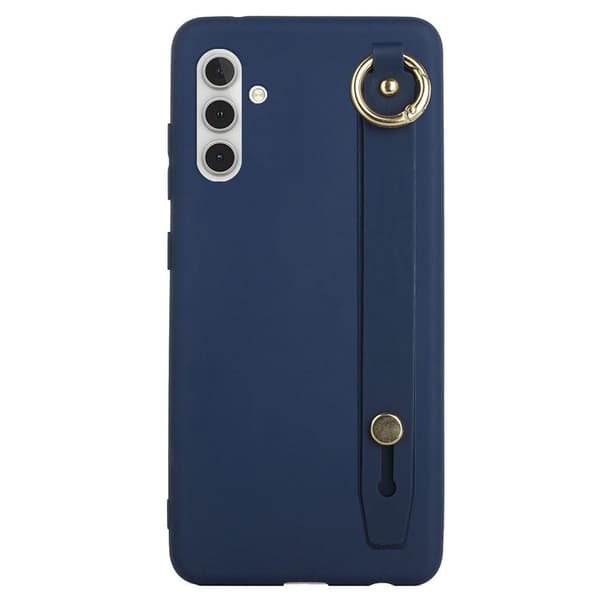 SKALO Samsung A13 5G Håndrem TPU-cover - Blå