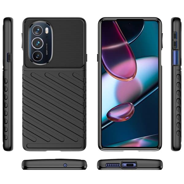 SKALO Motorola Edge 30 Pro Armor Thunder Skal - Svart