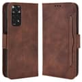 Miniatyrbillede 1 af 7: SKALO Xiaomi Redmi Note 11 6-RUM Pungetaske - Brun