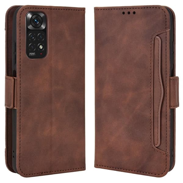 SKALO Xiaomi Redmi Note 11 6-RUM Pungetaske - Brun