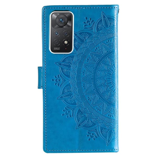 SKALO Xiaomi Redmi Note 11 Pro Mandala lompakkokotelo - Sininen
