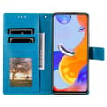 Pikkukuva 4 / 5: SKALO Xiaomi Redmi Note 11 Pro Mandala lompakkokotelo - Sininen