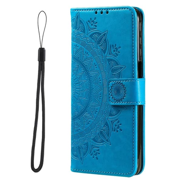 SKALO Xiaomi Redmi Note 11 Pro Mandala lompakkokotelo - Sininen