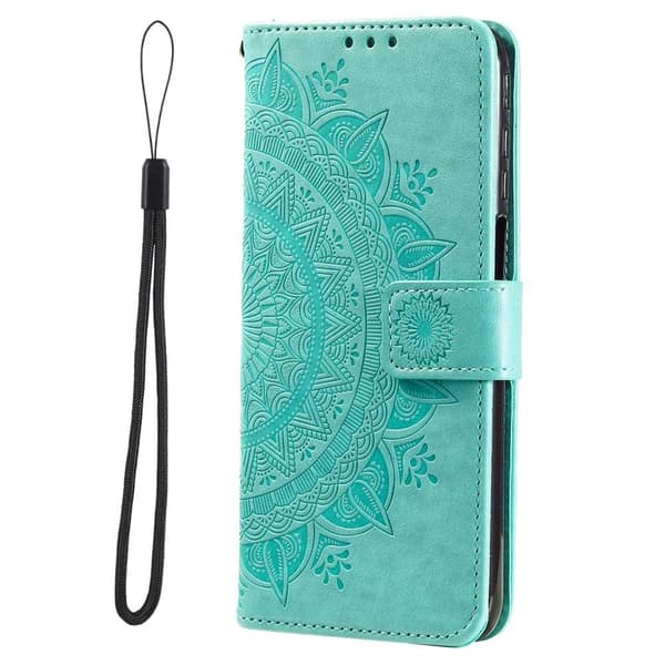 SKALO Xiaomi Redmi Note 11 Pro Mandala Flip Cover - Turkis