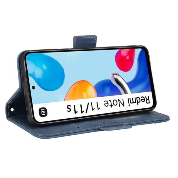 SKALO Xiaomi Redmi Note 11 6-RUM Pungetaske - Blå