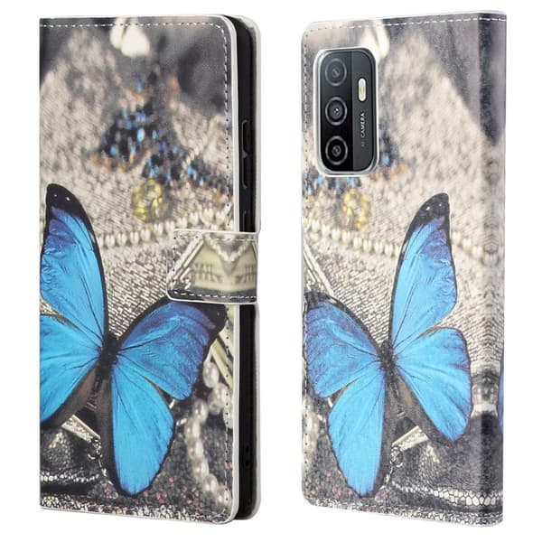 Samsung Galaxy A53 5G premium plånboksfodral - Blue Butterfly