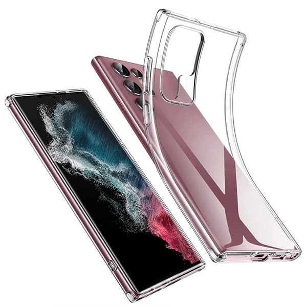 Galaxy S22 Ultra Shell Transparent gennemsigtig tynd
