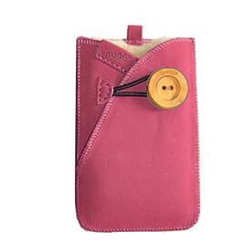 SNUGGS Mobile Sleeve Universal Pink Mocca Wool sisäpuolella