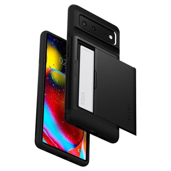 Spigen Google Pixel 6 Kuori Slim Armor CS Musta