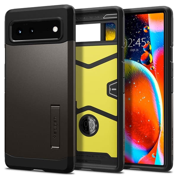 Spigen Google Pixel 6 Cover Tough Armor Gunmetal