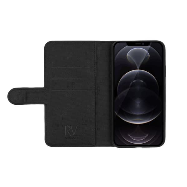 iPhone 13 Pro Max Plånboksfodral Magnet Rvelon - Svart