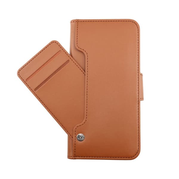 iPhone 13 Pro Max Plånboksfodral Extra Kortfack Rvelon - Guldbrun
