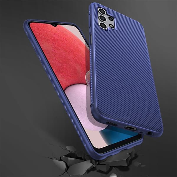 SKALO Samsung A13 4G Twill TPU kuori - - Sininen