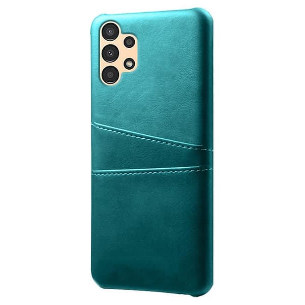 SKALO Samsung A13 4G PU-læder Kortholder Cover - Turkis