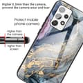 Pikkukuva 3 / 3: SKALO Samsung A13 4G Marmori karkaistu lasi TPU-suojakuori - #4