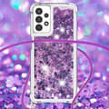 Pikkukuva 4 / 6: SKALO Samsung A13 4G Juoksuhiekka Glitter Mobile kaulapanta - Violetti