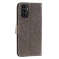 Pikkukuva 3 / 6: SKALO Samsung A13 4G Mandala lompakkokotelo - Harmaa