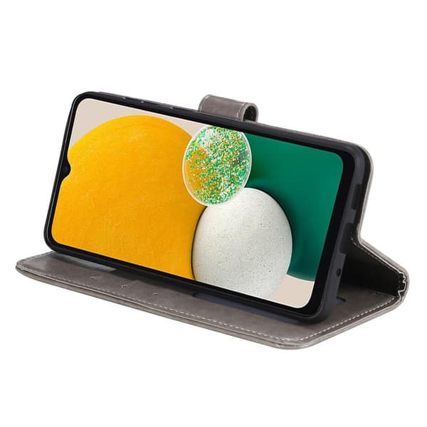 SKALO Samsung A13 4G Mandala lompakkokotelo - Harmaa