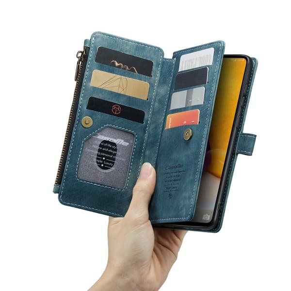 CaseMe Samsung A13 4G CaseMe Big Wallet Plånboksfodral - Blå
